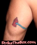 firefighter armband tattoo
