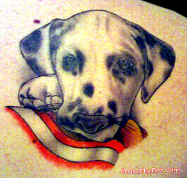 dalmatian puppy tattoo