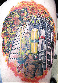 firefighter tattoo artist