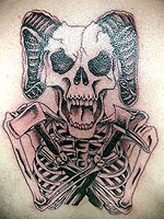firefighter skull tattoo added 04-18-09
