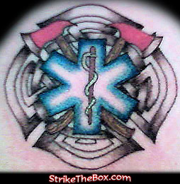 female firefighter tattoo designs