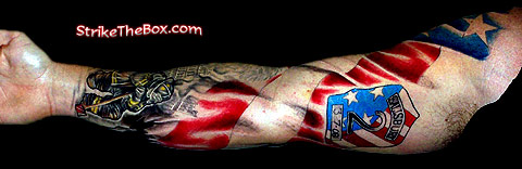 fire fighter tattoo