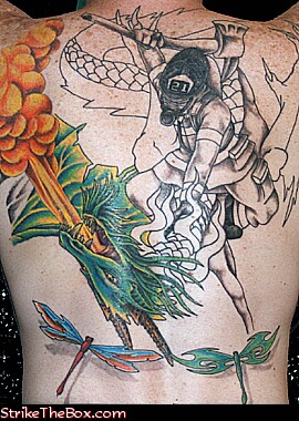 notice how the color and shading is really defining this tattoo