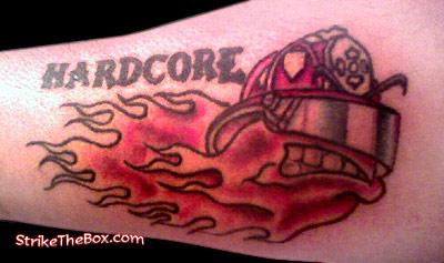 hardcore firefighter tattoo