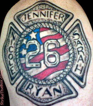 patriotic cross tattoos