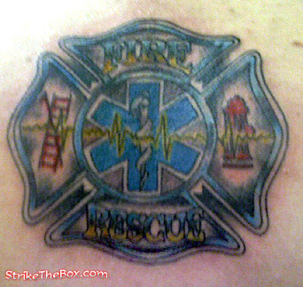 fire rescue ems tattoo