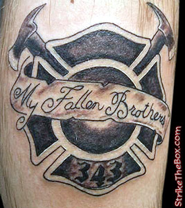 firefighting tattoo