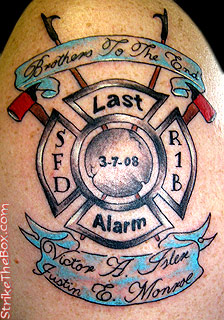 fallin firefighter memorial tattoo