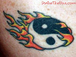 yin yang firefighter tattoo
