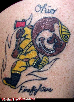 Buckeye firefighter tattoo
