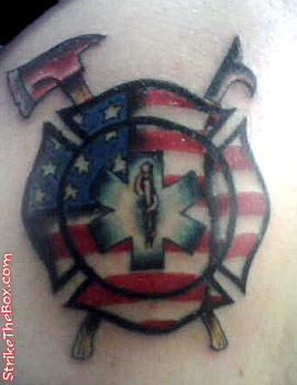 patriotic maltese cross tattoo