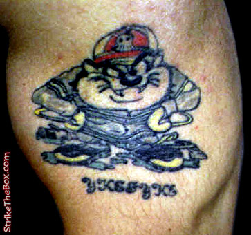 Belgium firefighter tattoo