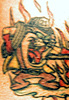 fire fighter tattoo tazmanian devil