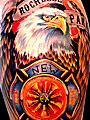 patriotic firefighter tattoo