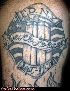 9/11 firefighter tattoo