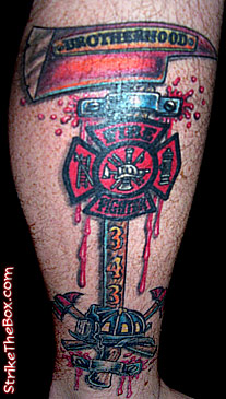 firefighter tattoo