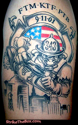 North Carolina Firefighter tattoo